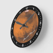 Astronomy & Planet Mars Clock, Hubble / Space Runde Wanduhr (Winkel)