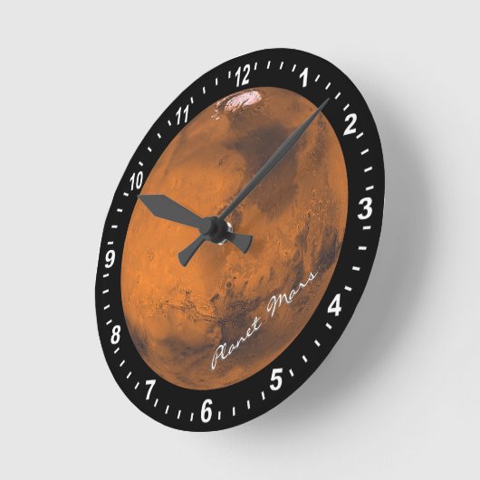 Astronomy & Planet Mars Clock, Hubble / Space Runde Wanduhr (Winkel)