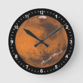 Astronomy & Planet Mars Clock, Hubble / Space Runde Wanduhr (Vorderseite)