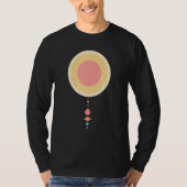 Astronomy Space Geeks Scale Model Solar System Pla T-Shirt (Vorderseite)