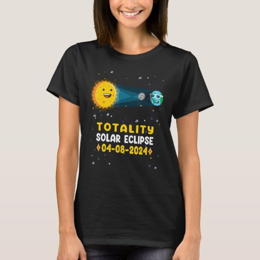 Astronomy  Total Solar Eclipse 2024 Totality 04 08 T-Shirt (Vorderseite)