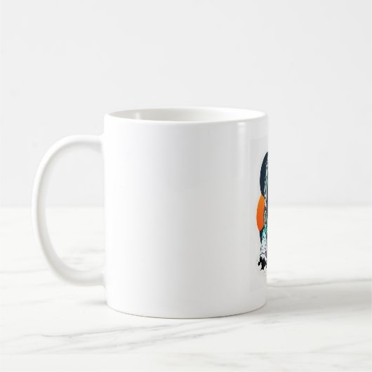 Astronout Dog Mascot 3 Kaffeetasse (Links)