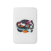 Astronout Dog Mascot Badematte (Vorderseite Vertikal)