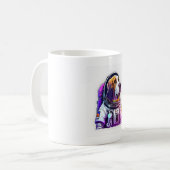 Astronout Dog Mascot Kaffeetasse (Vorderseite Links)