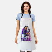Astronout Dog Mascot Schürze (Getragen)