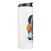 Astronout Dog Mascot Thermosbecher (Nach links gedreht)