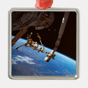 Astronuats Gehen Silbernes Ornament