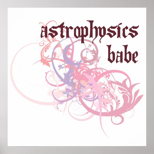 Astrophysik Babe Poster (Vorne)