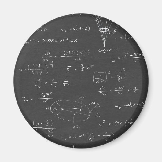 Astrophysik-Diagramme und Formeln Magnet (Vorne)