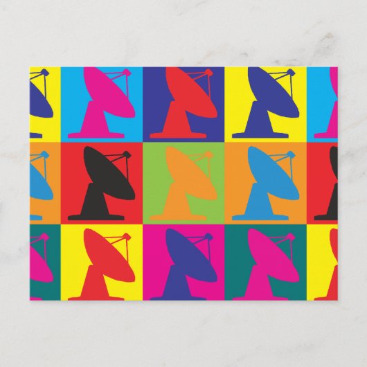 Astrophysik Pop Art Postkarte (Vorderseite)