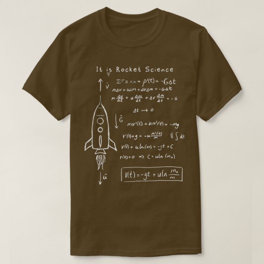 Astrophysik-Raketenkunde T-Shirt (Design vorne)
