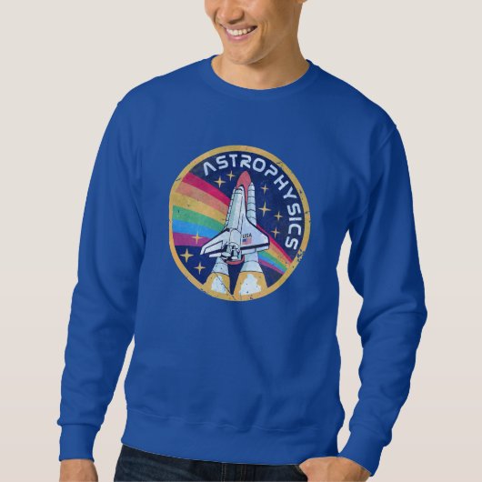Astrophysik Vintage-Emblem V01 Sweatshirt (Vorderseite)