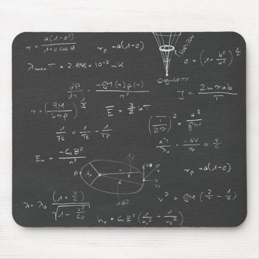 Astrophysikdiagramme und -formeln mousepad (Vorne)