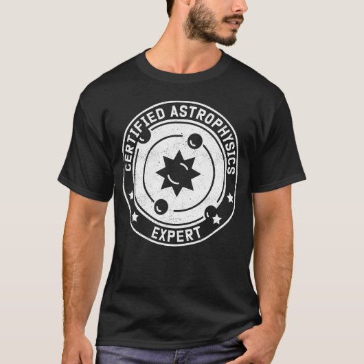 Astrophysiker-Experte T-Shirt (Vorderseite)
