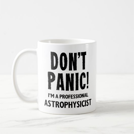 Astrophysikergeschenk Kaffeetasse (Links)