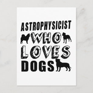 Astrophysikerin Who Lieben Hunde Postkarte