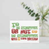 Astrophyten Postkarte (Stehend Vorderseite)