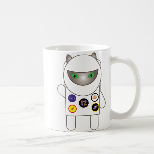 Astrounaut Kitty Kaffeetasse (Rechts)