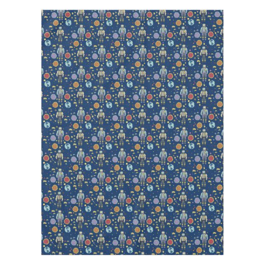 Astrounaut Space Man farbenfroh Tischdecke (Vorderseite)