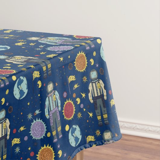 Astrounaut Space Man farbenfroh Tischdecke (Beispiel)