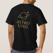 Astrovoid kosmisches Design T-Shirt (Rückseite)