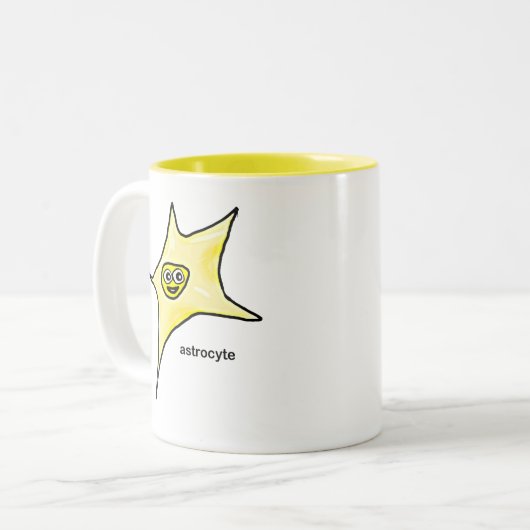 Astrozyt Zweifarbige Tasse (Vorderseite Links)