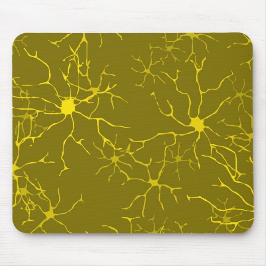 Astrozyten Muster Glial Brain Cells Mousepad (Vorne)