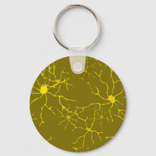 Astrozyten Muster Glial Brain Cells Schlüsselanhänger
