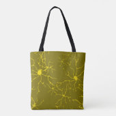 Astrozyten Muster Glial Brain Cells Tasche (Rückseite)