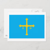 Asturias Flag Postkarte (Vorne/Hinten)