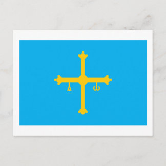 Asturias Flag Postkarte