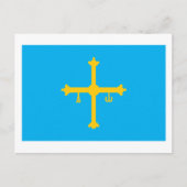 Asturias Flag Postkarte (Vorderseite)