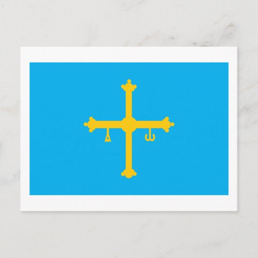 Asturias Flag Postkarte (Vorderseite)