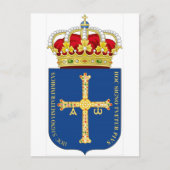 Asturias-Wappen (Spanien) Postkarte (Vorderseite)