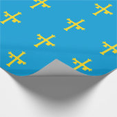 Asturien-Flagge Geschenkpapier (Ecke)