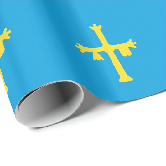 Asturien-Flagge Geschenkpapier (Rolleneckpunkt)