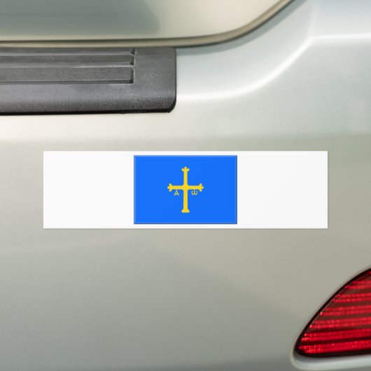 Asturien-Flagge (Spanien) Autoaufkleber (Auf Auto)