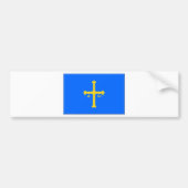 Asturien-Flagge (Spanien) Autoaufkleber (Vorne)