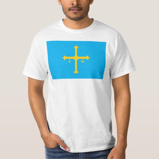 Asturien-Flaggen-T - Shirt (Vorderseite)