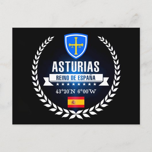 Asturien Postkarte (Vorderseite)