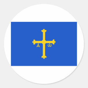Asturien Runder Aufkleber