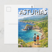 Asturien Spanien Reise Postkarte (Vorne/Hinten)
