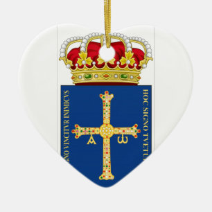 Asturien-Wappen (Spanien) Keramikornament