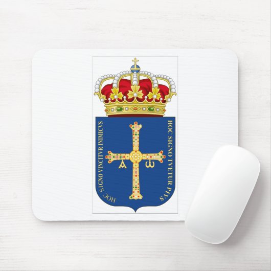Asturien-Wappen (Spanien) Mousepad (Mit Mouse)