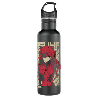 asuka evangelionn edelstahlflasche