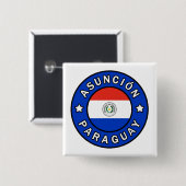 Asunción Paraguay Button (Vorne & Hinten)