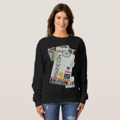 Asunción Paraguay City Skyline Silhouette Outline  Sweatshirt (Vorne ganz)