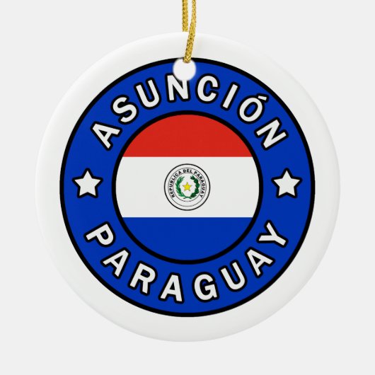 Asunción Paraguay Keramik Ornament (Vorne)