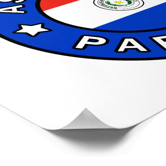 Asunción Paraguay Poster (Ecke)