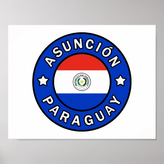 Asunción Paraguay Poster (Vorne)